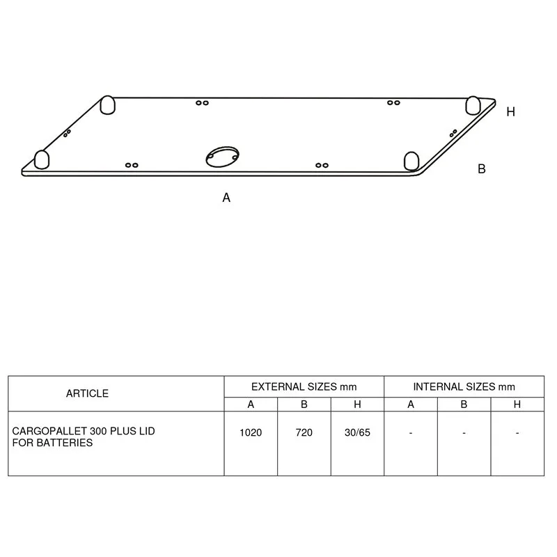 ΠΑΛΕΤΟΚΙΒΩΤΙΟ ΠΛΑΣΤΙΚΟ 100 x 70 x 65 ΓΙΑ ΜΠΑΤΑΡΙΕΣ